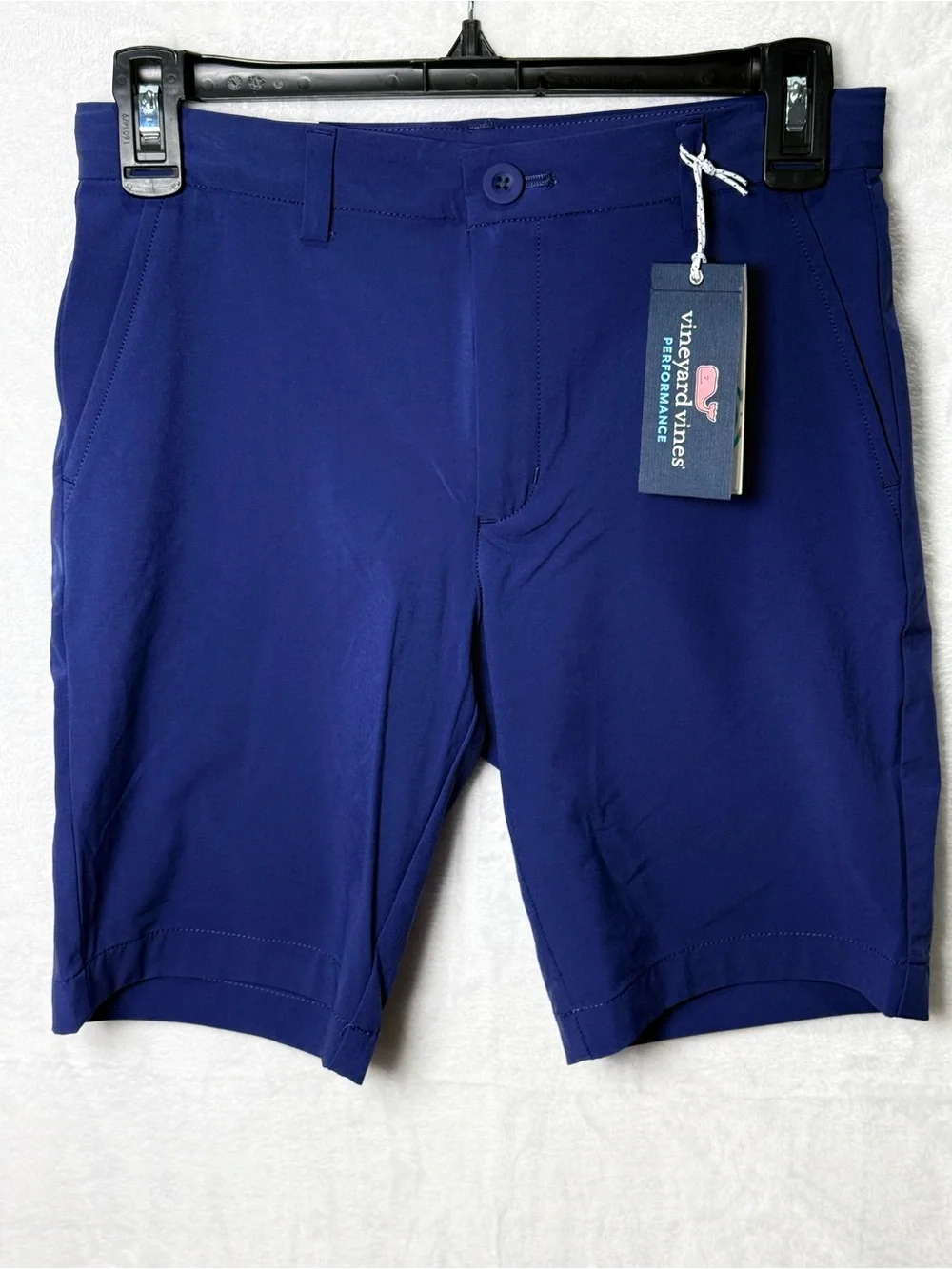 Vineyard Vines Boys Performance Breaker Shorts Size 12 Deep Cobalt Blue NWT